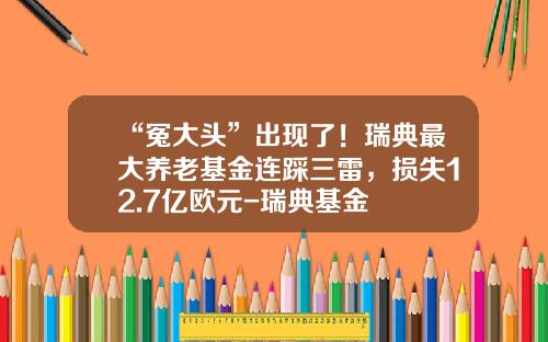 “冤大头”出现了！瑞典最大养老基金连踩三雷，损失12.7亿欧元-瑞典基金
