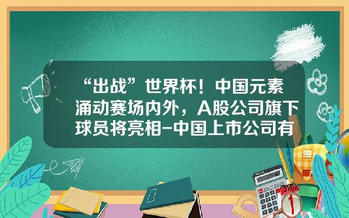“出战”世界杯！中国元素涌动赛场内外，A股公司旗下球员将亮相-中国上市公司有多少是做围巾的