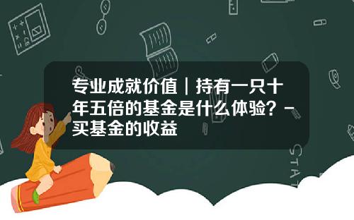 专业成就价值︱持有一只十年五倍的基金是什么体验？-买基金的收益