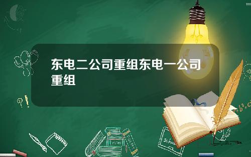 东电二公司重组东电一公司重组