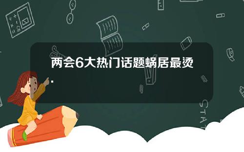 两会6大热门话题蜗居最烫.