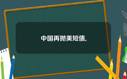 中国再抛美短债.