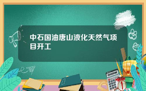 中石国油唐山液化天然气项目开工