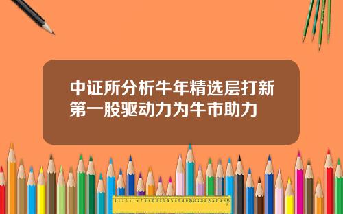 中证所分析牛年精选层打新第一股驱动力为牛市助力