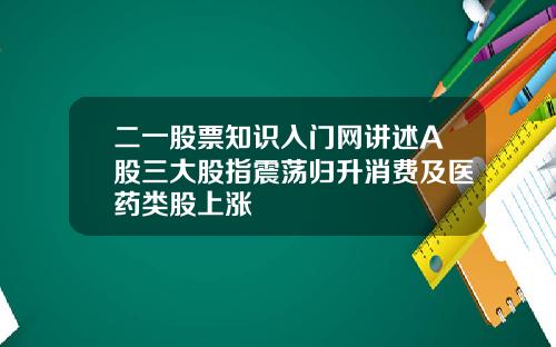 二一股票知识入门网讲述A股三大股指震荡归升消费及医药类股上涨
