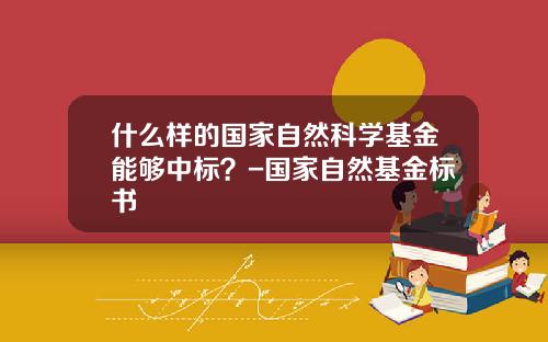 什么样的国家自然科学基金能够中标？-国家自然基金标书