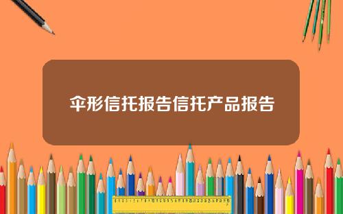 伞形信托报告信托产品报告