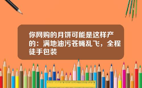 你网购的月饼可能是这样产的：满地油污苍蝇乱飞，全程徒手包装