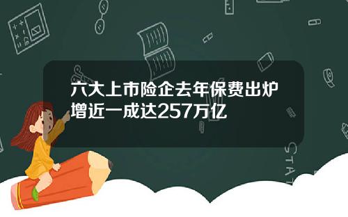 六大上市险企去年保费出炉增近一成达257万亿