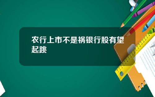 农行上市不是祸银行股有望起跳
