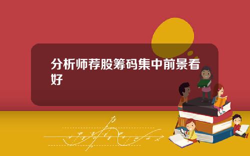 分析师荐股筹码集中前景看好