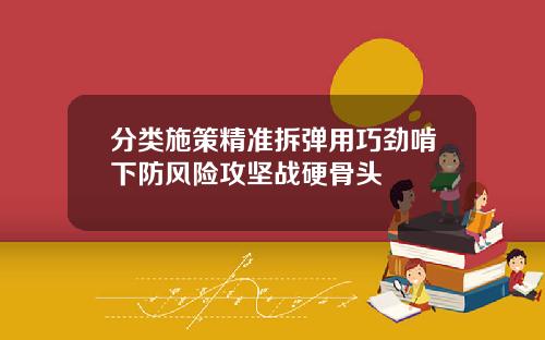 分类施策精准拆弹用巧劲啃下防风险攻坚战硬骨头
