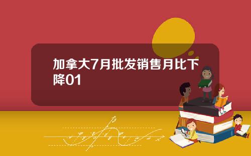 加拿大7月批发销售月比下降01
