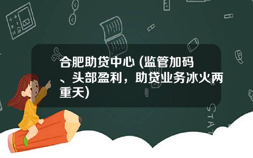 合肥助贷中心 (监管加码、头部盈利，助贷业务冰火两重天)