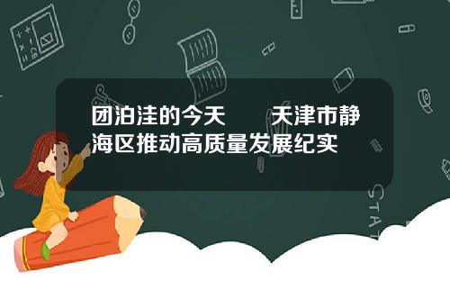 团泊洼的今天――天津市静海区推动高质量发展纪实