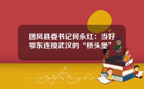 团风县委书记何永红：当好鄂东连接武汉的“桥头堡”