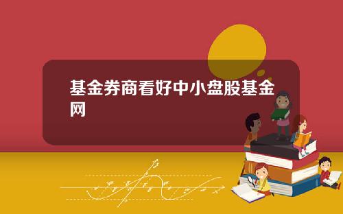 基金券商看好中小盘股基金网