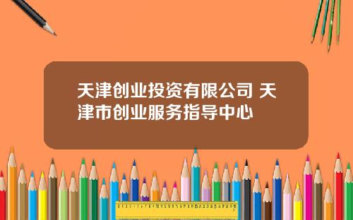 天津创业投资有限公司 天津市创业服务指导中心