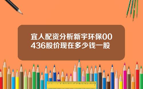 宜人配资分析新宇环保00436股价现在多少钱一股