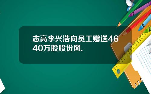志高李兴浩向员工赠送4640万股股份图.