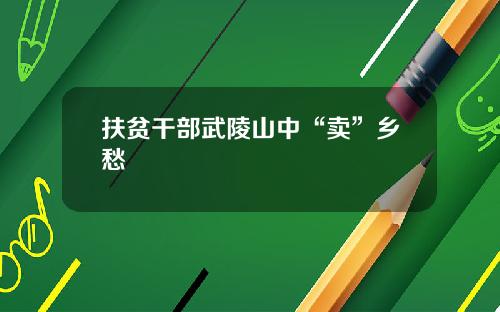 扶贫干部武陵山中“卖”乡愁