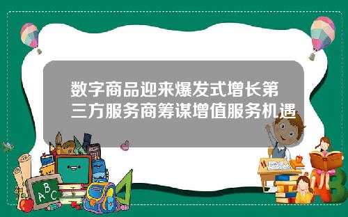 数字商品迎来爆发式增长第三方服务商筹谋增值服务机遇
