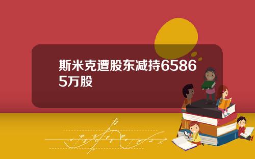 斯米克遭股东减持65865万股