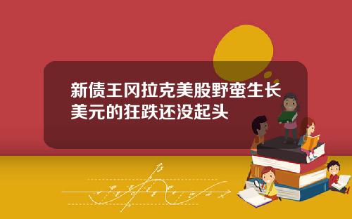 新债王冈拉克美股野蛮生长美元的狂跌还没起头