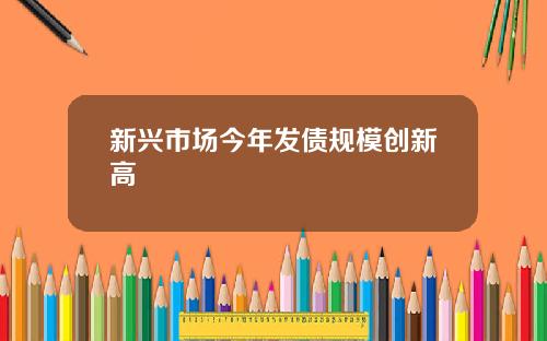 新兴市场今年发债规模创新高