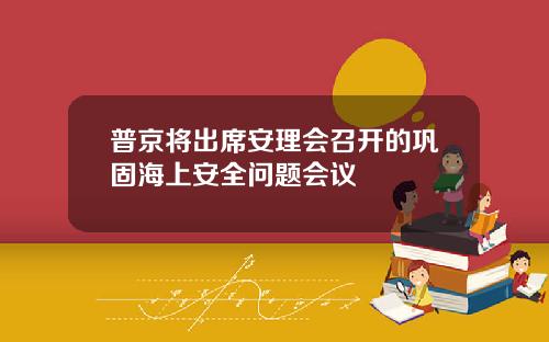 普京将出席安理会召开的巩固海上安全问题会议
