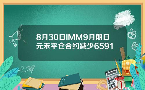 8月30日IMM9月期日元未平仓合约减少6591