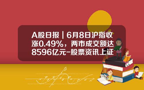 A股日报｜6月8日沪指收涨0.49%，两市成交额达8596亿元-股票资讯上证早知道