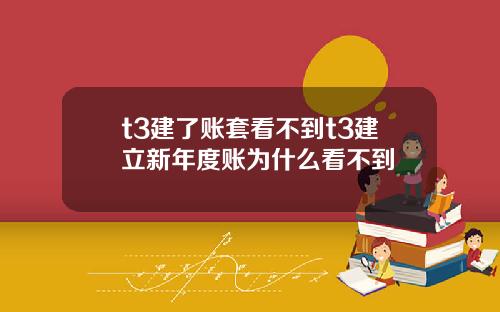 t3建了账套看不到t3建立新年度账为什么看不到