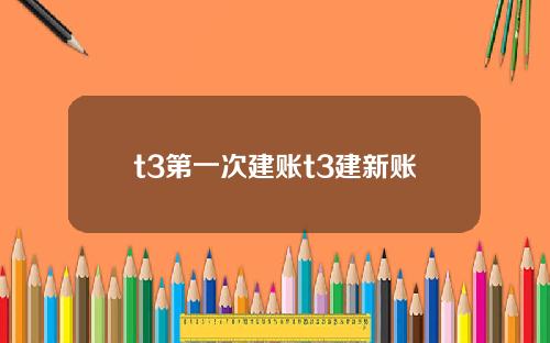 t3第一次建账t3建新账