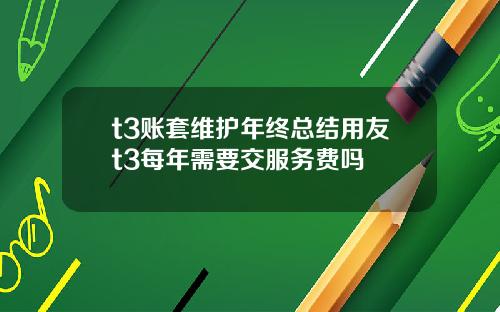 t3账套维护年终总结用友t3每年需要交服务费吗