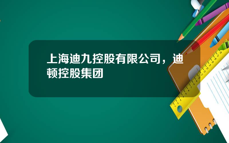 上海迪九控股有限公司，迪顿控股集团