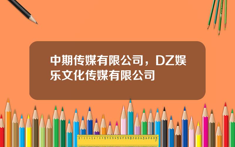 中期传媒有限公司，DZ娱乐文化传媒有限公司