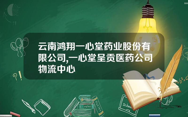 云南鸿翔一心堂药业股份有限公司,一心堂呈贡医药公司物流中心
