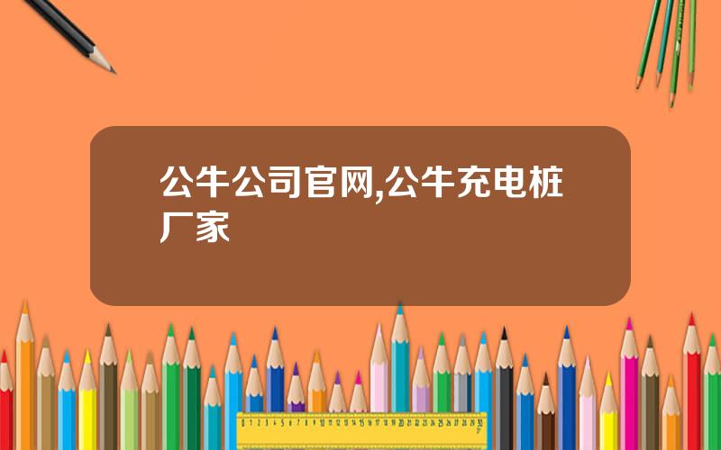 公牛公司官网,公牛充电桩厂家