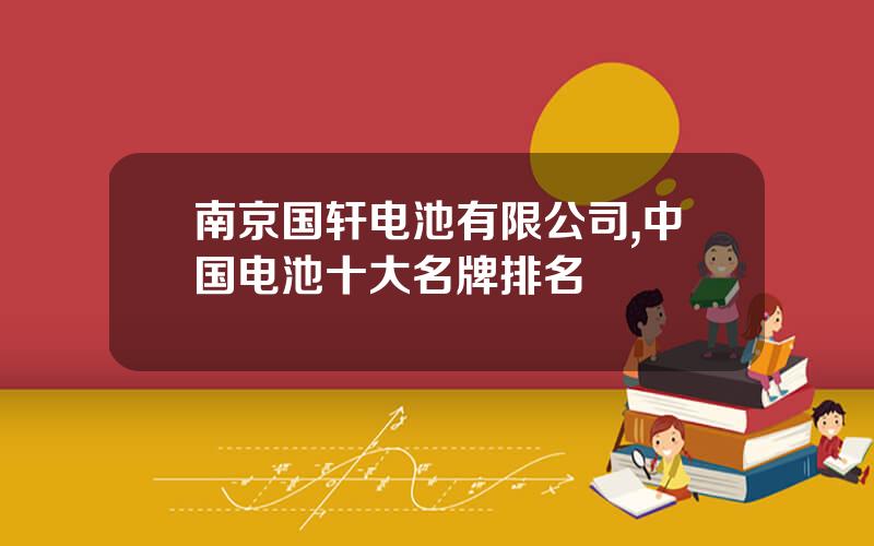 南京国轩电池有限公司,中国电池十大名牌排名
