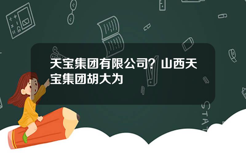 天宝集团有限公司？山西天宝集团胡大为
