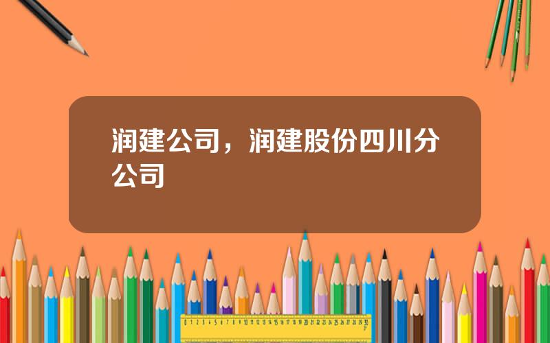润建公司，润建股份四川分公司
